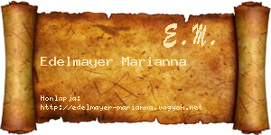 Edelmayer Marianna névjegykártya